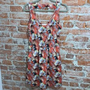 Lush Watercolor Abstract Sleeveless Summer Dress